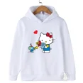 thumbnail image 4 of Sudadera informal de calle kawaii con dibujos animados de Hello Kitty para niños y niñas de 3 a 14 años con diseño de Sunshine, sudadera para deportes al aire libre para niños, 4 of 4