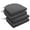 Gray, variant on UNIKOME Outdoor Patio Chair Cushions Pack of 4,Water Resistant Patio Decor Chair Seat Cushions with Ties, Sponge Filling Round Corner Seat Cushions for Backyard Patio Chair, 17"x16"x2", Dark Gray