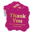 thumbnail image 1 of Inkdotpot Thank You For Celebrating The Bride To Be Bridal Shower Bottle Tag Real Gold Foil Favor Bracket Shape Hang Tags Pack Of 100, 1 of 7