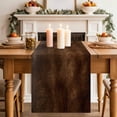 thumbnail image 2 of Table Runner 48 Inches Long for Kitchen Dining, Retro Wooden Board Dresser Scarf Farmhouse, Dining Table Decorations for Wedding/Parties, Western Country Farmhouse Brown Wood 13 x 48 In, 2 of 8
