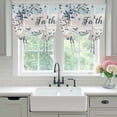 thumbnail image 4 of Vintage Farmhouse Balloon Curtains for Bedroom/Front Door/Bathroom, Blue Country Texas Star Vines Wooden Tie Up Curtains 63 Inch Length Light Filtering Kitchen Curtains Shades for Windows 46"x63", 4 of 8