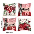 thumbnail image 3 of Wzzjkit Home Decor 4PC Valentine's Day for Girlfriend Pillow Cushion Home Printing Pillow Set Sofa Bedside, 3 of 6