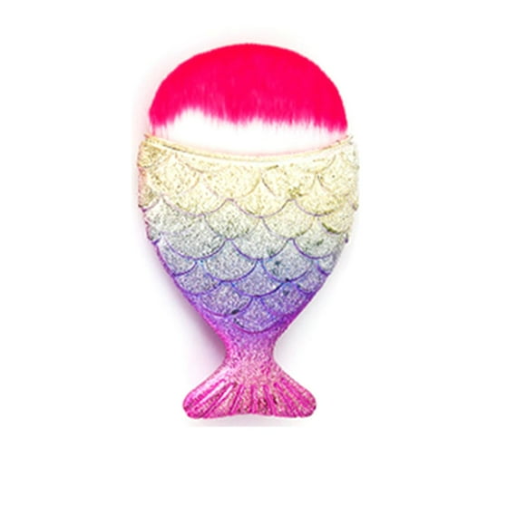 Fish Tail Shape Brush Multifunctional Makeup Cleaning Soft Brush For Daily Use