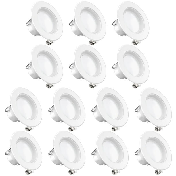 Sunco Lighting 14 Pack 4 Inch LED Recessed Downlight ...