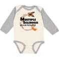 thumbnail image 3 of Inktastic Multiple Sclerosis Awareness Butterfly Ribbon Boys or Girls Long Sleeve Baby Bodysuit, 3 of 5