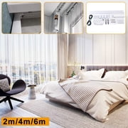Fetcoi Electric Curtain Tracks With Remote Control Drapery System PC & ABS Home Motorized Curtain Track (6M)
