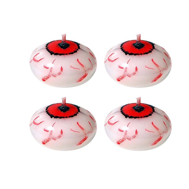 Lámpara de vela flotante de Halloween con forma de globo ocular aterrador