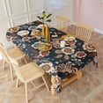 thumbnail image 5 of Pioneer Flower Floral Print Pattern Rectangle Tablecloth 60"x120",Waterproof Polyester Rectangle Table Cloth, Wipeable Spillproof Polyester Tablecloth for Dining, Camping, Indoor and Outdoor, 5 of 6