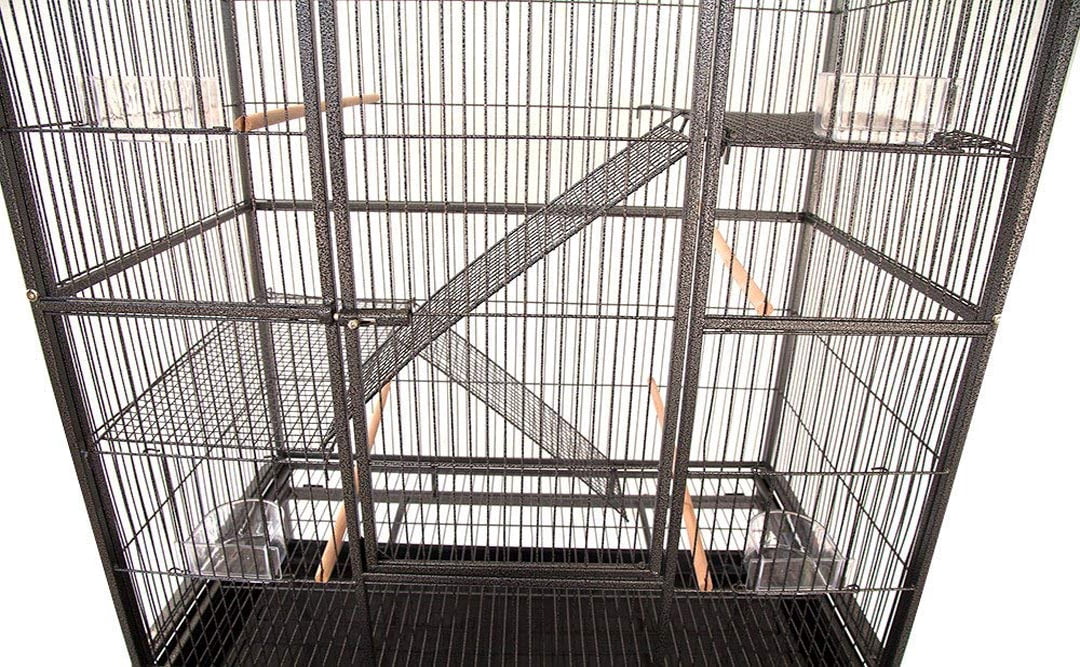 64" Extra Large 4-Tiers Small Animal Critter House Habitat Cage With Narrow 1/2-inch Wire Spacing for Guinea Pig Ferret Chinchilla Sugar Glider Rats Mice Hamster Hedgehog Gerbil