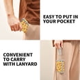 thumbnail image 5 of JIALIOU Nylon Trifold Card Wallet with ID Window Zipper Pocket for Men Women Teen Cartoon Turkeys and Leaf, 5 of 7
