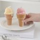 thumbnail image 5 of Juego de 3 velas perfumadas CHEPIHG con forma de cono de helado adornos de postre de cera de soja simulada, 5 of 5