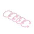 thumbnail image 3 of 160Pcs Binder Rings PE Material Durable Easy Operation Wide Application Book Rings for Keys DocumentHYH-15(Pink), 3 of 12