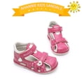 thumbnail image 6 of Ahannie Toddler Girls Sandals with Arch & Ankle Support, Kids Summer First Steps Shoes, 6 of 7