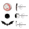 thumbnail image 5 of Disney Womens The Nightmare Before Christmas Stud Earrings 3-Pair Set Official License - Rhinestone, Bat and Sally Earrings, 5 of 6