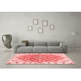 thumbnail image 3 of Ahgly Company Indoor Round Abstract Red Modern Area Rugs, 7' Round, 3 of 4