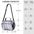 thumbnail image 4 of FORMRS Student Insulated Lunch Bag with Shoulder Strap Reusable Cooler Box for School, Abstract Pink, 4 of 9