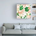thumbnail image 4 of Canvas Wall Art - Melissa Wang 'Peachy Flora III' Wall Art for Living Room, Bedroom, or Office Décor by Trademark Fine Art - 35 x 35 Inches, 4 of 4