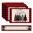 thumbnail image 1 of Navideñas Camino De Mesa + 4 Manteles Individuales Adorno Xtellar rojo, 1 of 4