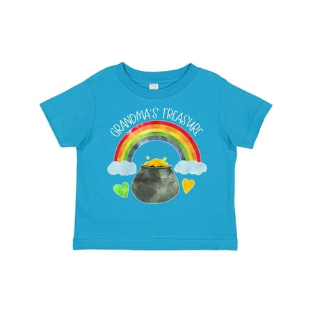 

Inktastic Grandma s Treasure St. Patrick s Day Rainbow and Gold Gift Toddler Boy or Toddler Girl T-Shirt