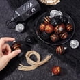 thumbnail image 3 of 24Pcs Halloween Tree Ornaments Halloween Sequin Hanging Ball Ornament Autumn Orange Black Shiny Glitter Hanging Balls for Halloween Christmas Thanksgiving Party Trees Home Decoration DIY, 3 of 5