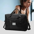 thumbnail image 1 of Bolsa de viaje plegable | Maleta de mano de 35 l para fin de semana con bolsillo para zapatos | Bolsa ligera para gimnasio y deporte para hombre y mujer | Rojo, morado, gris, negro y azul, 1 of 6