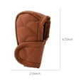 thumbnail image 2 of TACILIP Car Accessories, Leather Lattice Pattern Gear Knob Cover, Auto Car Knob Protective Sleeve Hoop & Loop Type, Gifts for Father, 2 of 6