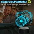 thumbnail image 5 of 3D Illusion Camera Night Light with Remote Control, 16 Colors Changing Table Lamp for Room Decoration, 4 Flash Modes, Creative Birthday Christmas Gift for Boys and Girls, 5 of 18