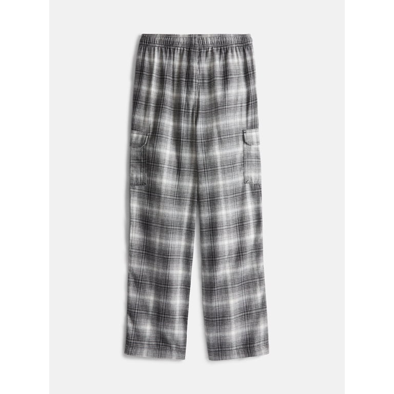 Weekend Academy Boys' Plaid Cotton Flannel Cargo Pants photo 2
