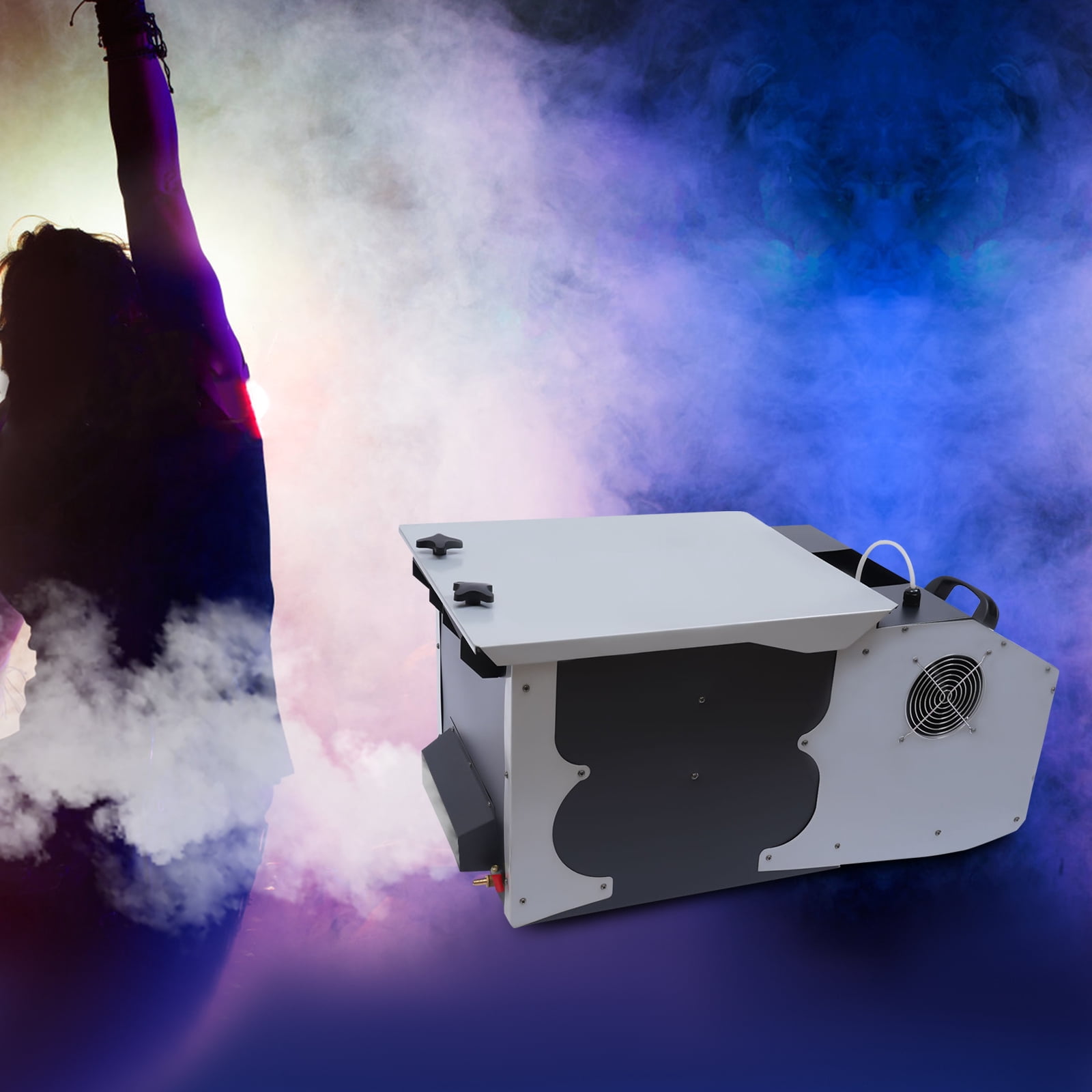 76*40.5*38cm 1500W Low Lying Smoke Fog Machine DMX DJ Stage Fogger for Large Stage Performances Parties