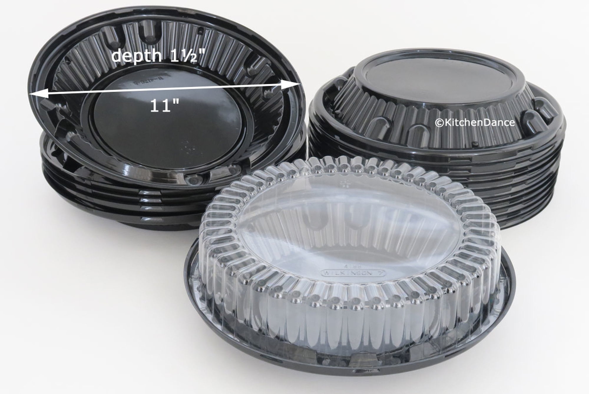 Buy 10 Plastic Pie Container with High Dome Lid WJ45 Online in India
