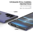 thumbnail image 3 of Samsung Galaxy S22 Ultra Case, Galaxy S22 Ultra Case with HD Screen Protector, [Military Grade] Shockproof Protection Case with 360° Magnetic Ring Holder Kickstand for Samsung S22 Ultra, Blue, 3 of 16