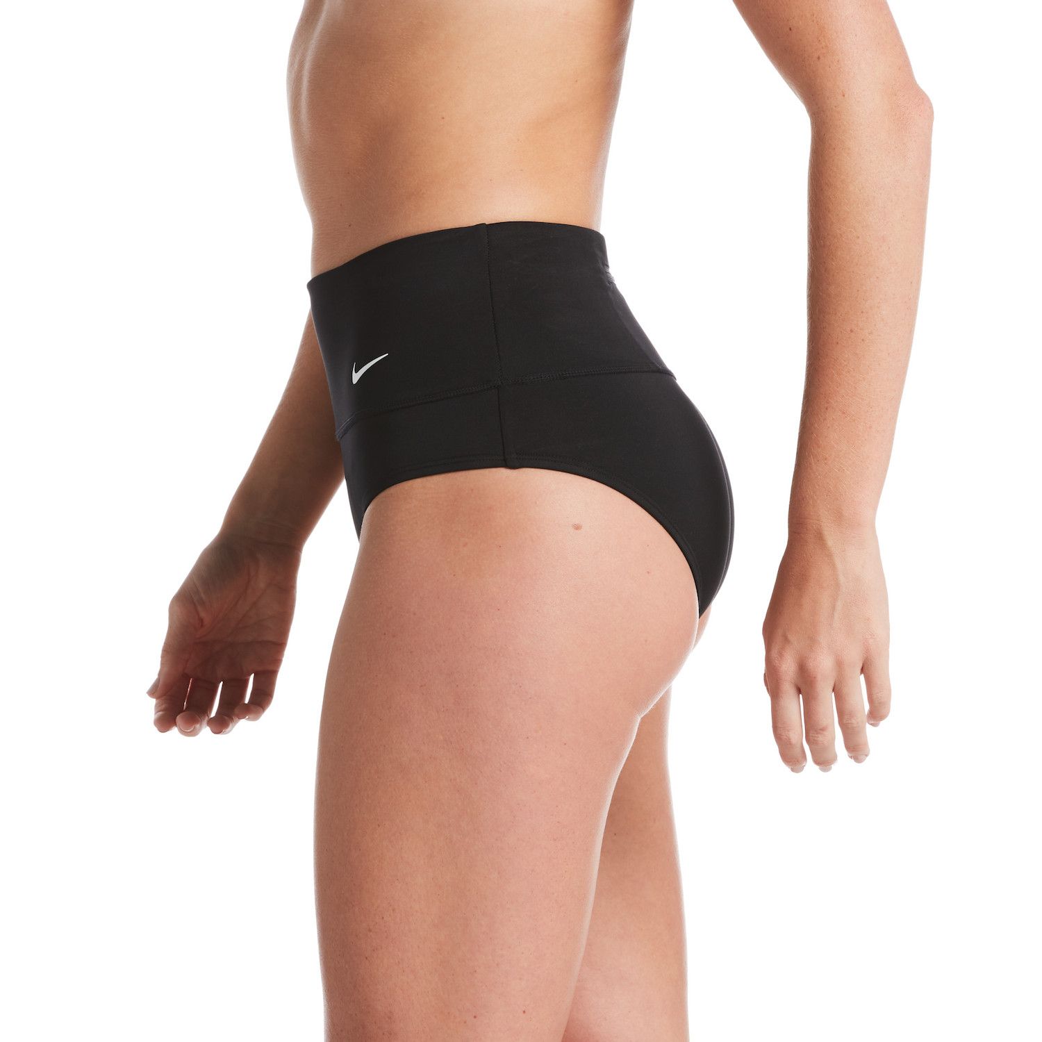 Women's Nike Essential High-Waist Swim Bottoms Color: Black Size: XX LARGE