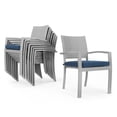 thumbnail image 4 of RST Brands Portofino 9-piece Aluminum & Wicker Outdoor Dining Set in Laguna Blue, 4 of 8