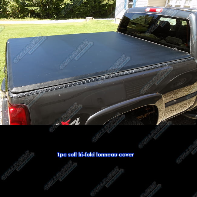 Ford F 150 6 5 Short Bed Flareside 1997 2003 Soft Tri Fold Tonneau Cover Walmart Com Walmart Com