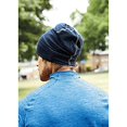 thumbnail image 2 of Beechfield - Gorro de algodón modelo Hemsedal para hombre (Marino/blanco), 2 of 3