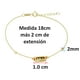thumbnail image 2 of Pulsera Bolitas 18cm Horoz Oro Florentino 14k W1110, 2 of 5
