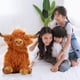 thumbnail image 2 of 9inch Simulación Highland Vaca Peluche, Simpático y Realista Juguete de Peluche de Granja Peluche Ecológico Realista Adecu para la Decoración de Regalos de Navidad, 2 of 3
