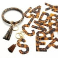 thumbnail image 2 of Acetate Leopard Keyring Leather Tassel Bracelet Women Wristlet Key Chain Jewelry, 2 of 9