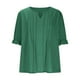 thumbnail image 5 of Camisas para adolescentes,Blusa de lentejuelas para mujer, manga corta, cuello en V, poliéster, corte holgado, informal, sopatenor, 5 of 9