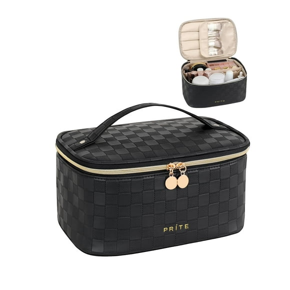 Bolsa de maquillaje Prite, organizador portátil de cosméticos, impermeable