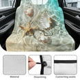 thumbnail image 6 of Xoenoiee Beach Starfish Seashell Print Dog Car Seat Cover for Back Seat Cover, Non-Slip Rear Seat Protector Waterproof Universal Fit Interior Backseat Covers for Auto Van SUV, 6 of 7