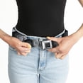thumbnail image 6 of Buckle-Down Belt, Seatbelt Buckle Belt, Chevron Weathered Black Grays, 30 to 44 Inches, 6 of 9