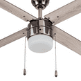 thumbnail image 3 of Prominence Home Chism 52" Gun Metal Modern Ceiling Fan with 4 Blades, Light Kit, Pull Chains & Reverse Airflow, 3 of 7