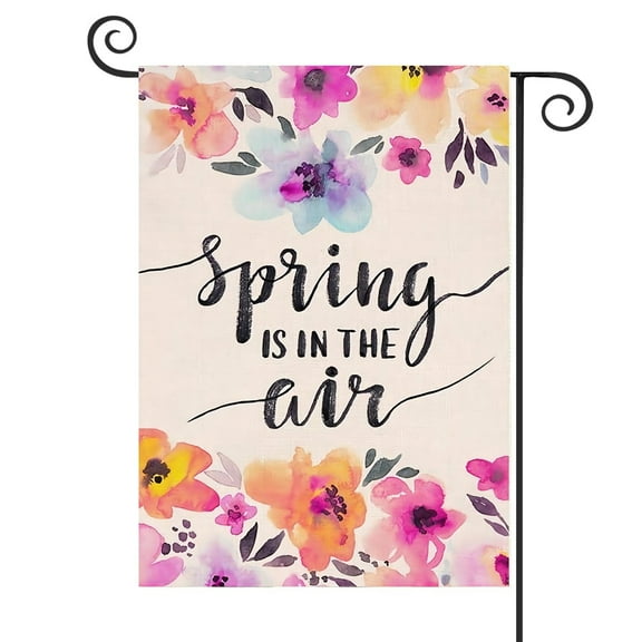 DMERBYL Spring is in The Air Garden Flag Vertical Double Sided 12 x 18 Inch Flower Yard Décor