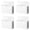 White*4, variant on Clearance Sale! Desk Organizer 4Pcs Magnetic Chalk Storage Box White Mesh Desk Organizer