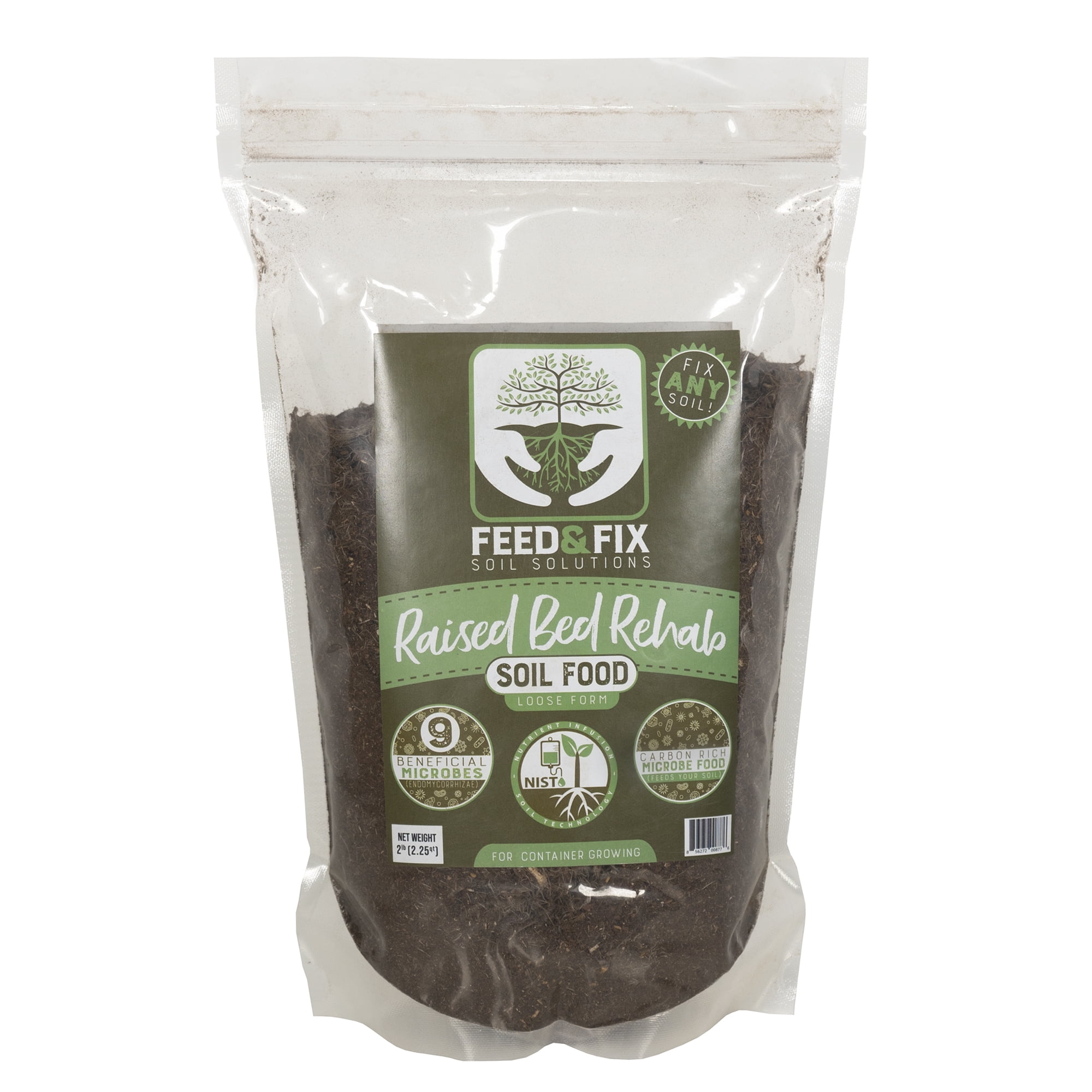 OrganiLock Raised Bed Rehab Potting Garden Soil For Growing, 2 Pound Bag