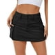 thumbnail image 2 of Minifalda de mezclilla Mancreda para mujer, cintura baja, talla L, 2 of 5