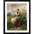 thumbnail image 5 of Art.com The Shepherdess, 1866 Giclee Print by Johann Baptist Hofner, Black Frame Wall Art, 32" x 40", 5 of 5