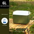thumbnail image 4 of Cooler Box, Yucurem 6L Car Mini Fridge Portable Commercial Ice Bucket Household Dual-Use Multipurpose for the Beach, Camping, Tailgating, Sports, & More, 4 of 7