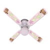 Ceiling Fan Designers 42FAN-IMA-BNTP Baby Nursery Toys Blocks Pink Ceiling Fan 42 In.